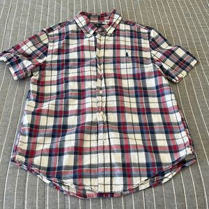 Ralph Lauren boys short sleeve button down shirt.